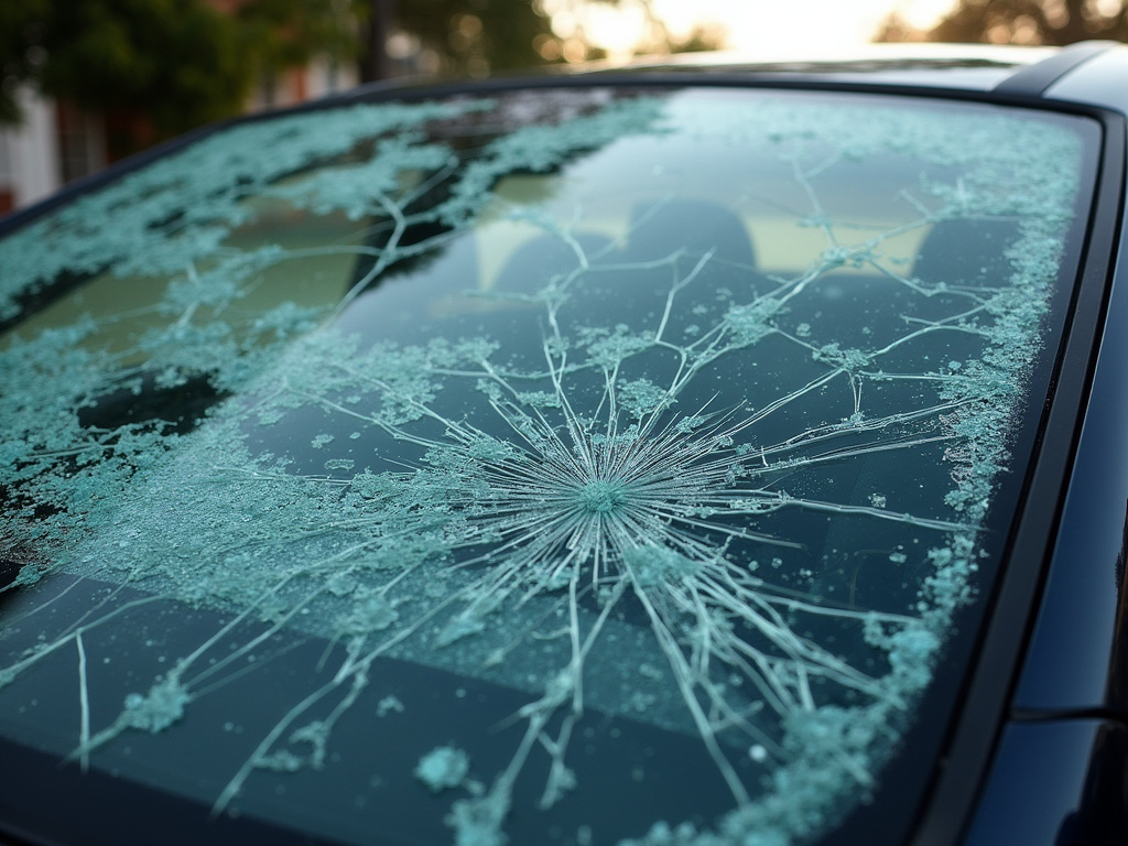 Shattered windshield — pedestrian accident lawyer phoenix