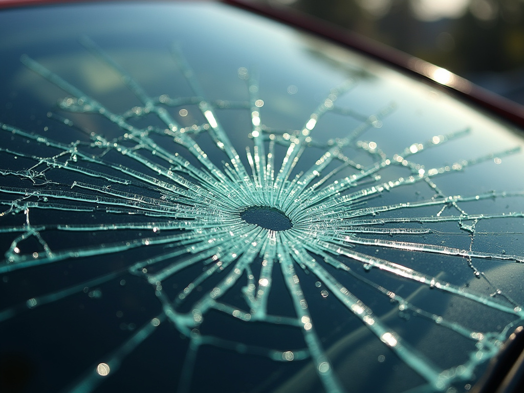 Shattered windshield — pedestrian accident lawyer phoenix