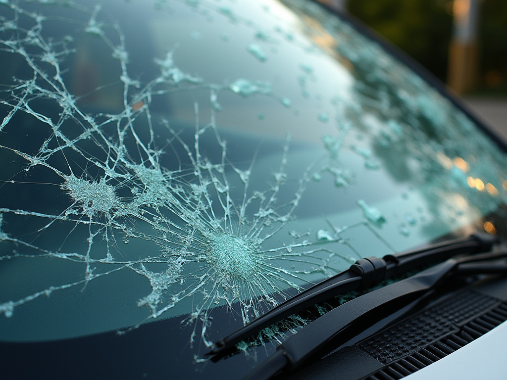 Shattered windshield — pedestrian accident lawyer phoenix