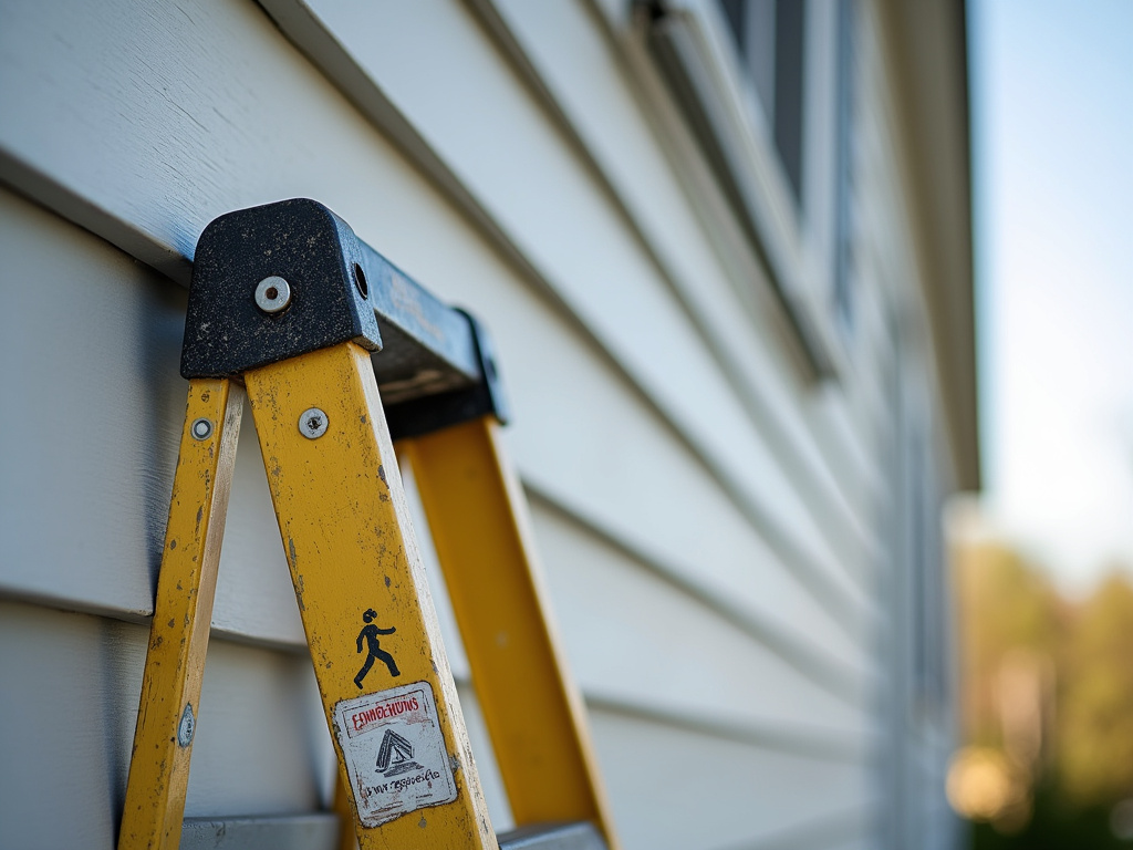 Siding contractor ladder — siding contractors austin