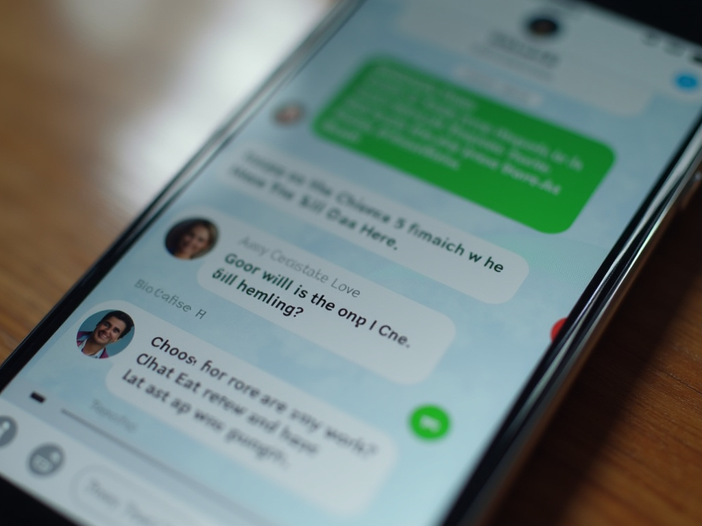 Smartphone chat interface — ChatGPT SEO