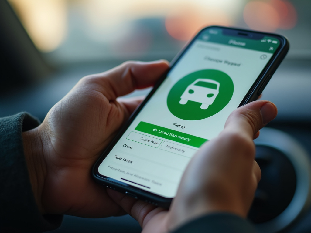 Smartphone rideshare app — los angeles rideshare accident lawyer