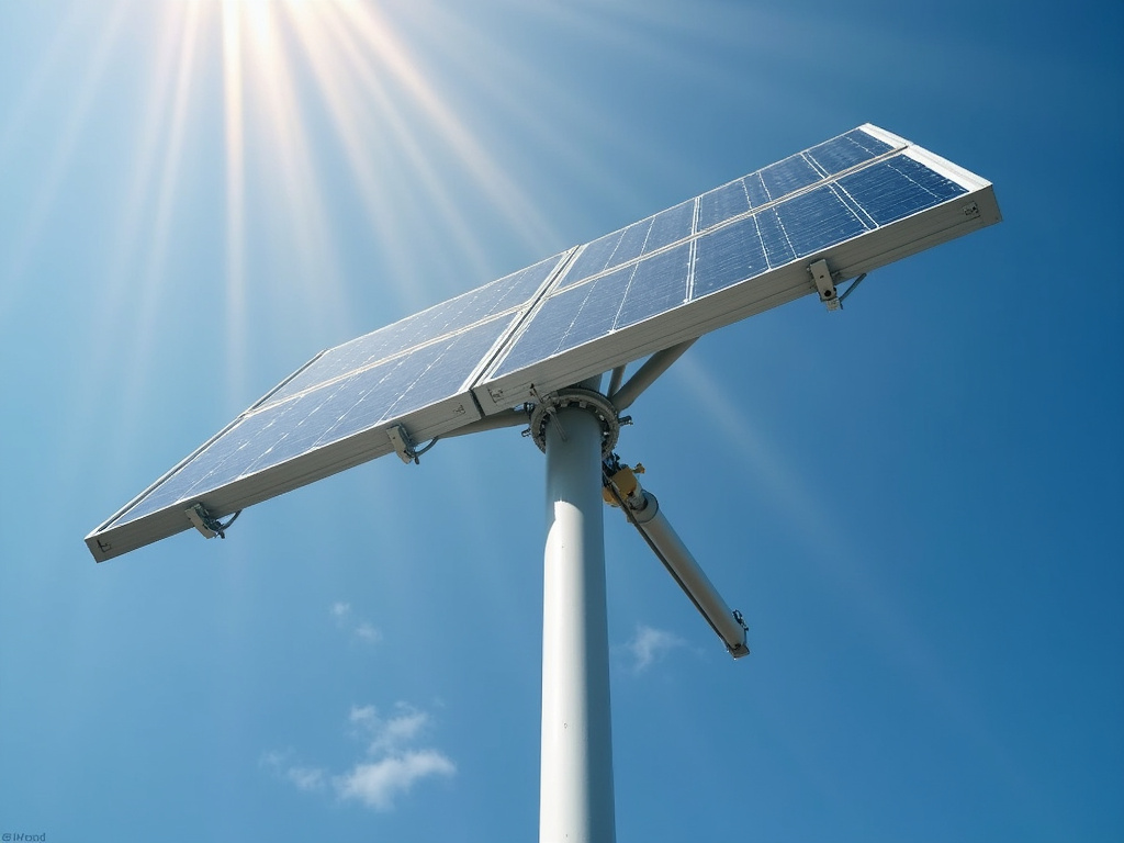 Solar panel pole — municipal solar lighting