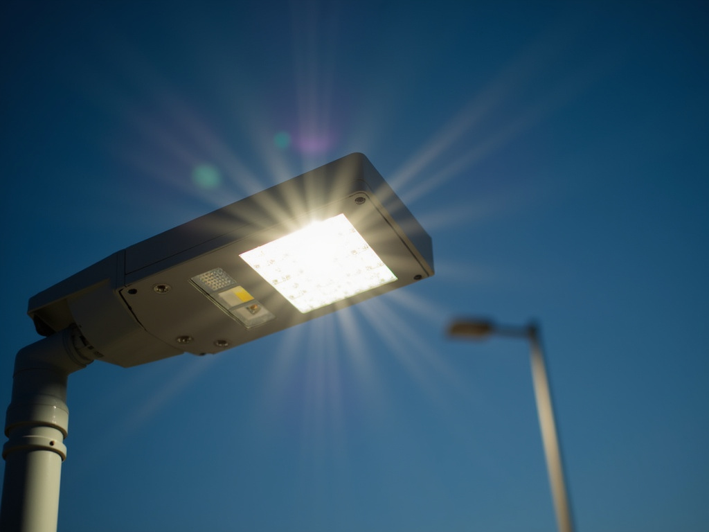 Solar streetlights — solar lighting for military bases