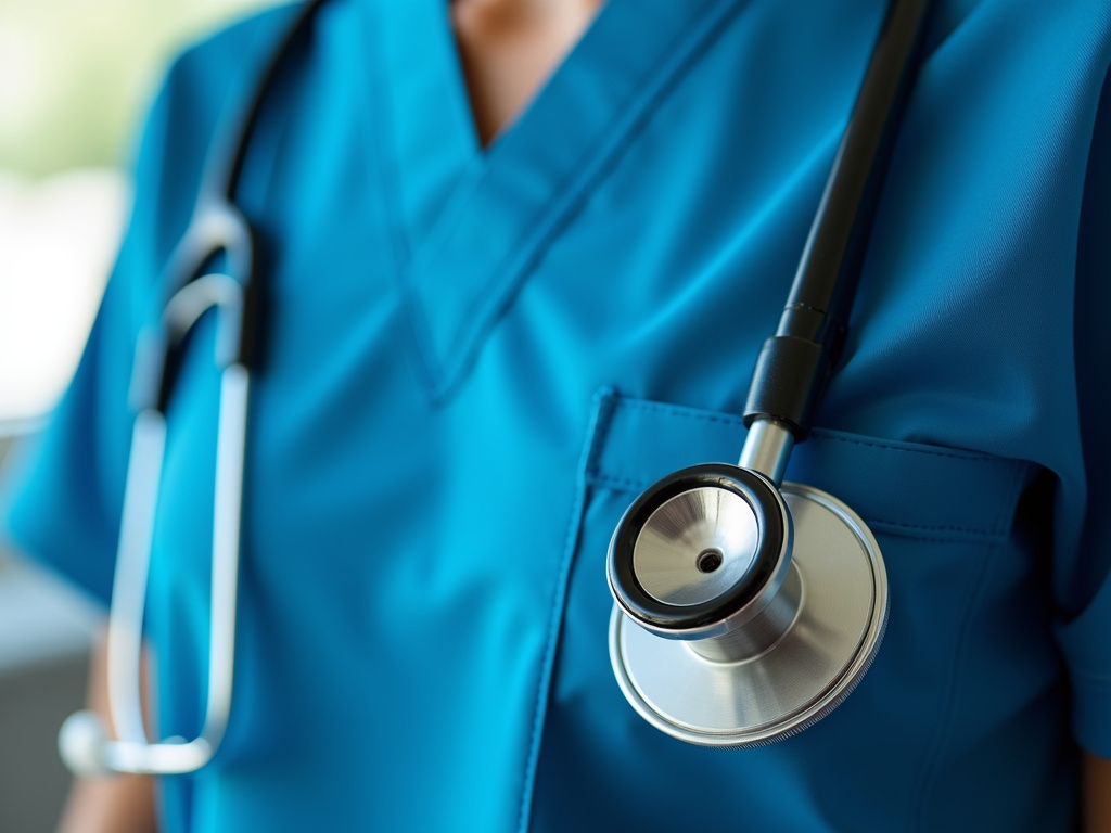 Stethoscope and scrubs — associate degree registered nursing