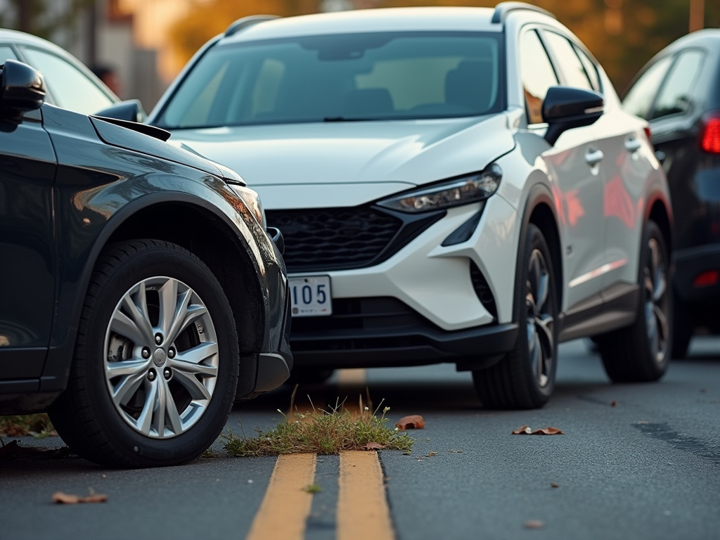 Traffic collision scene — los angeles distracted driving accident lawyer