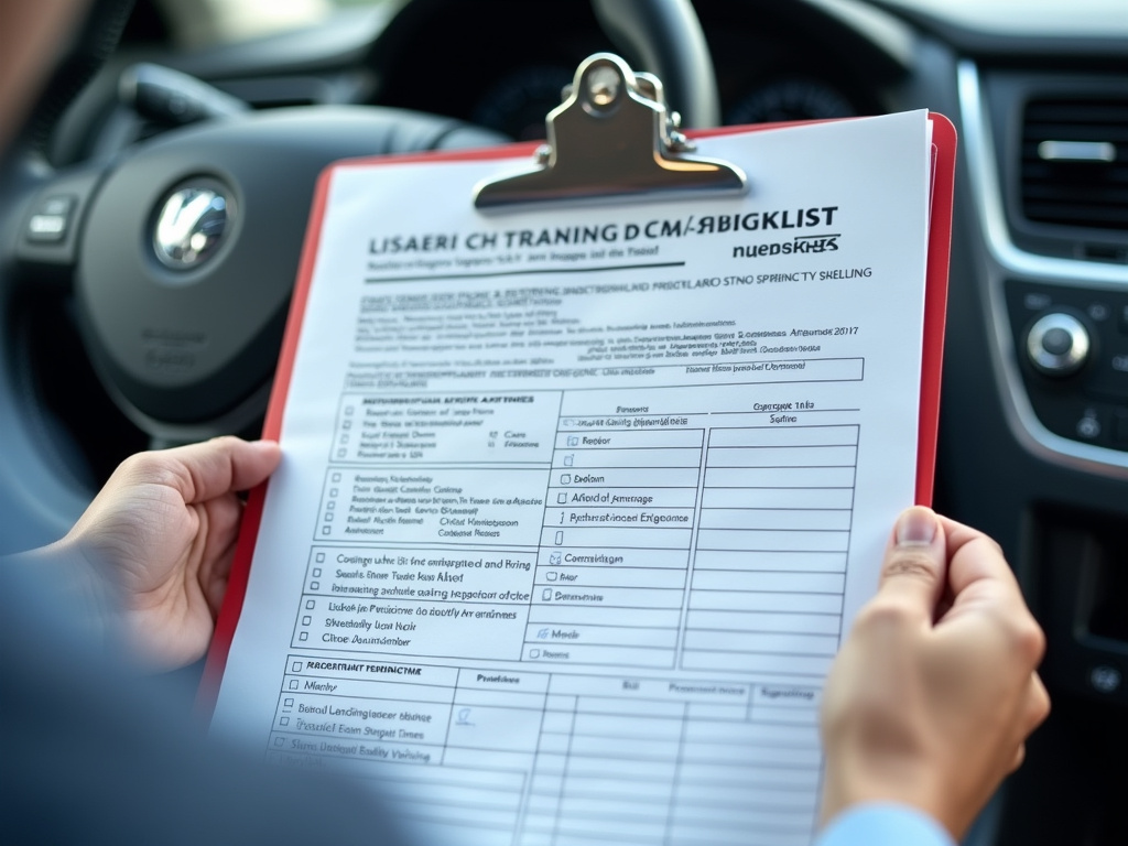 Vehicle inspection checklist — car shipping Michigan