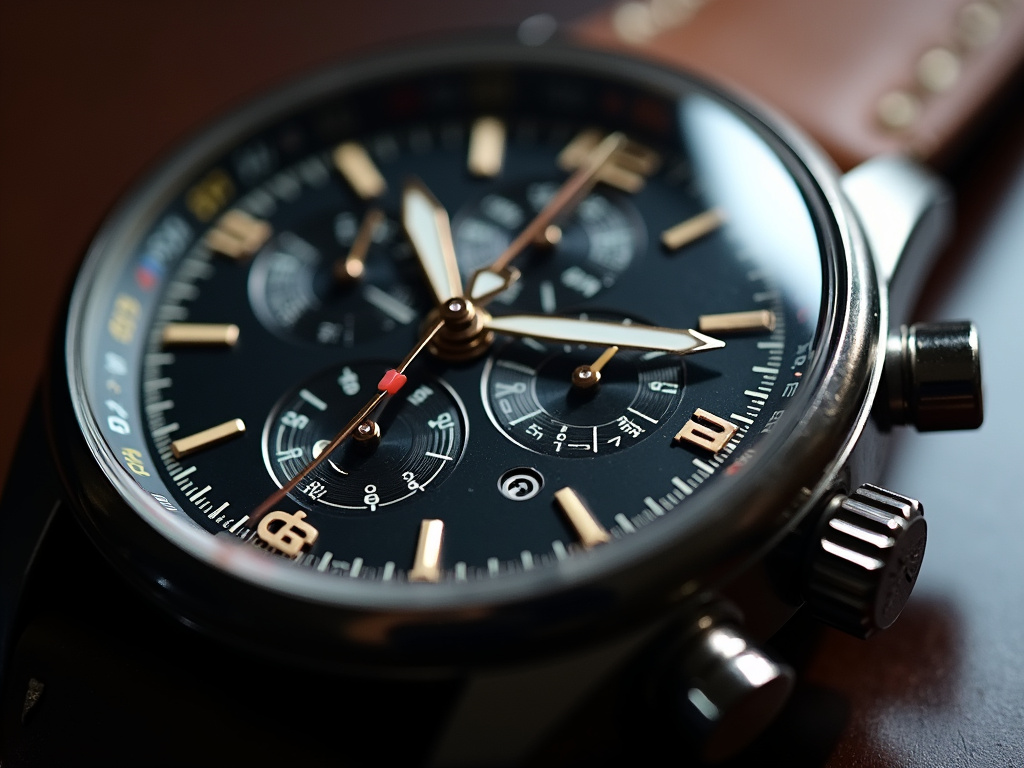 Watch chronograph face — breitling watches