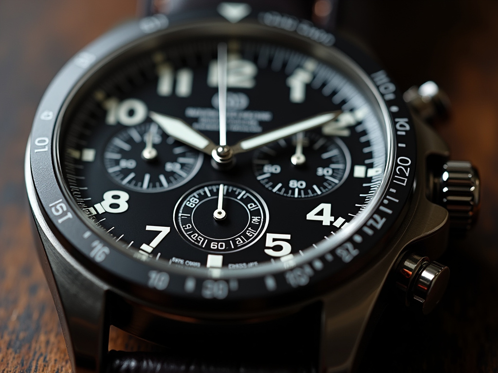 Watch chronograph face — breitling watches