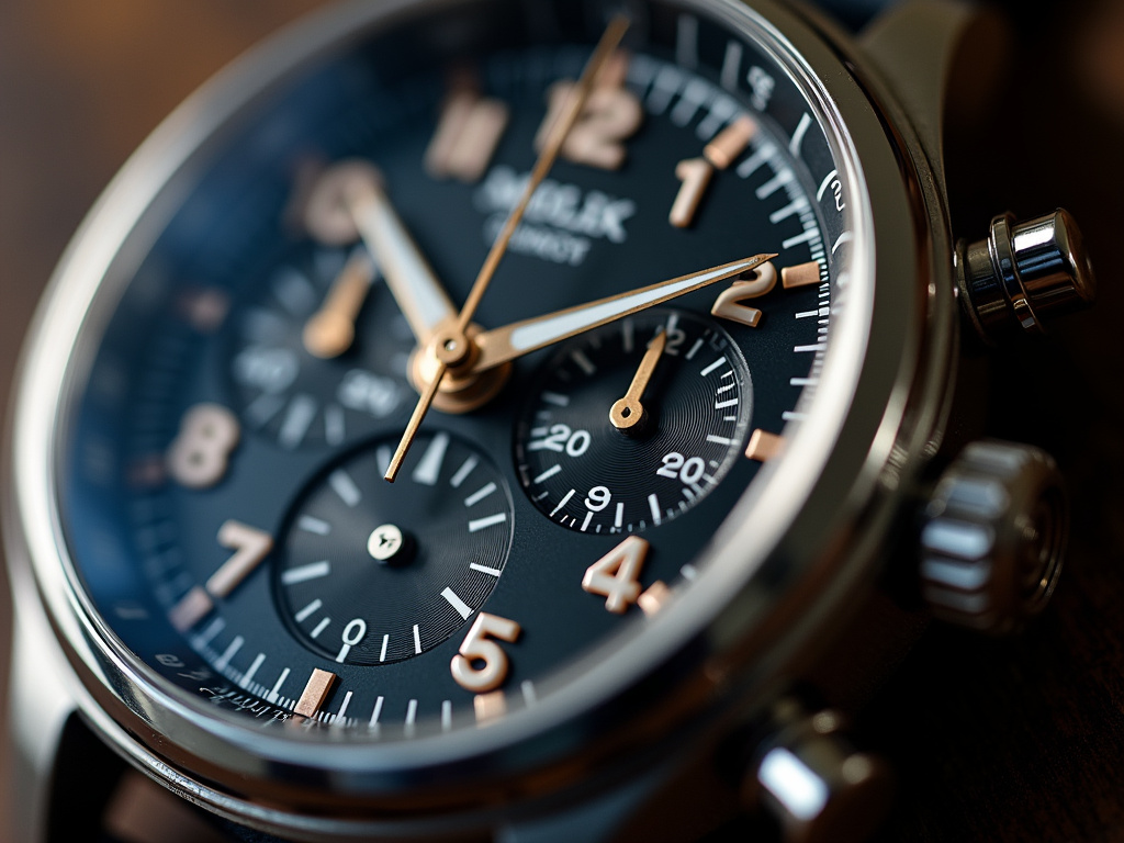 Watch chronograph face — breitling watches
