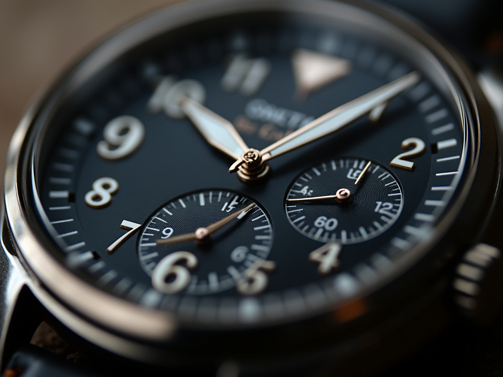 Watch dial closeup — breitling watches