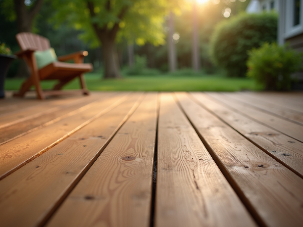 Wooden backyard deck — deck builders austin